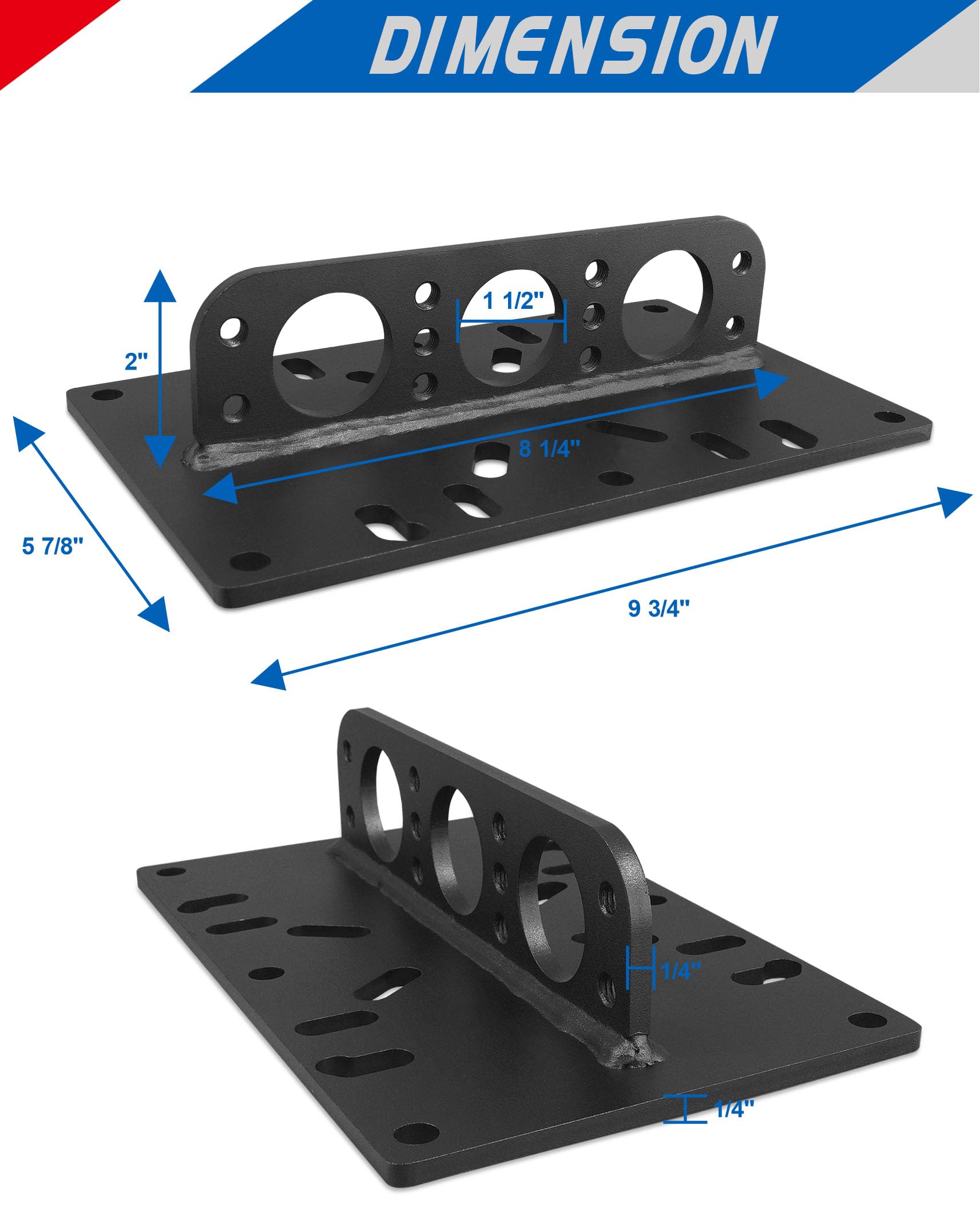 YHXCUIER plate attached to hoist in a tilted position to aid clearance during removal