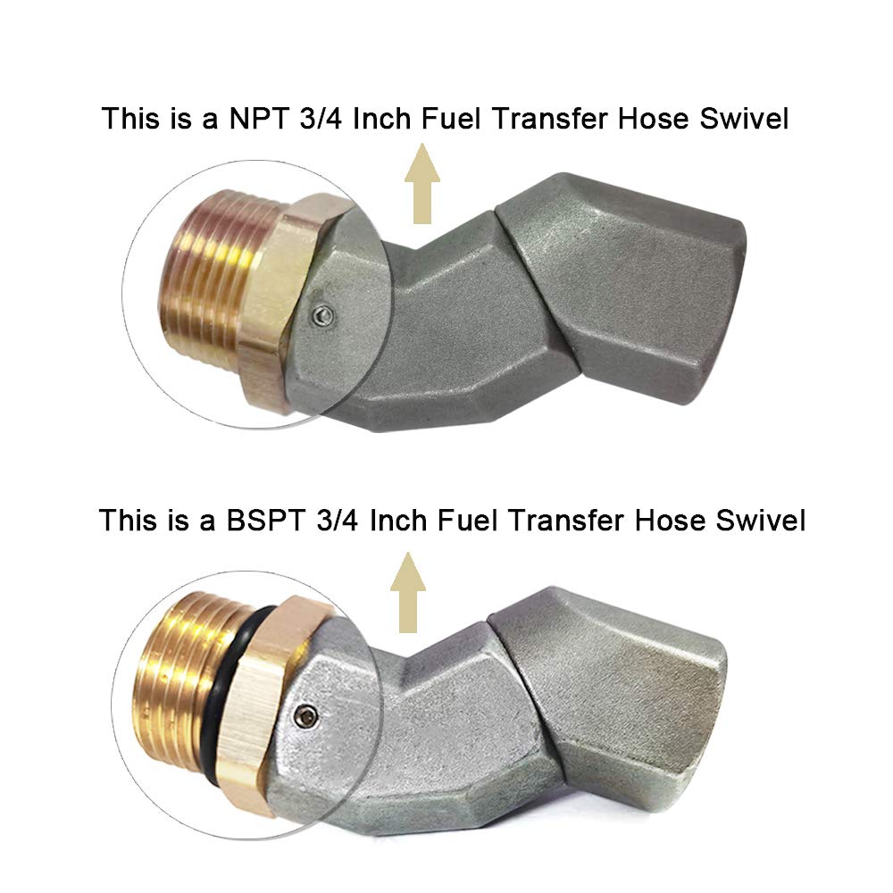 YIENAKFUN detailed close-up of 3/4" NPT threads ensuring secure, leak-resistant connection