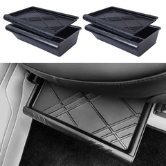 Yieokei Model Y under seat front view showing neat hidden storage and tidy cabin