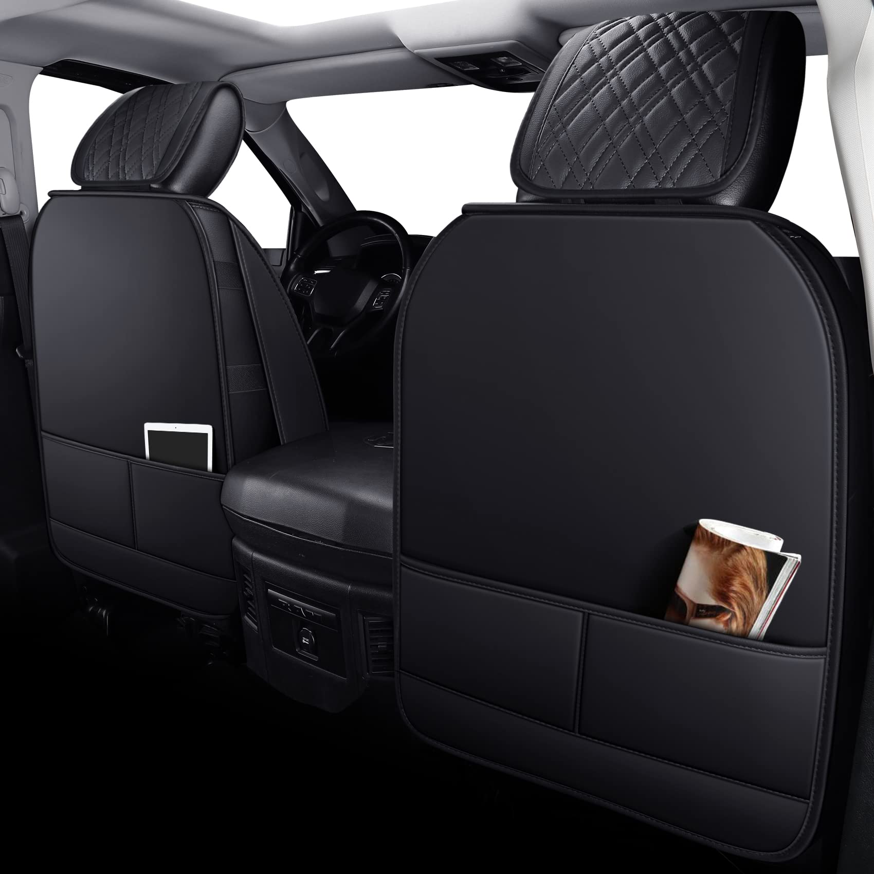 YIERTAI close-up of faux leather texture highlighting durability and easy cleaning