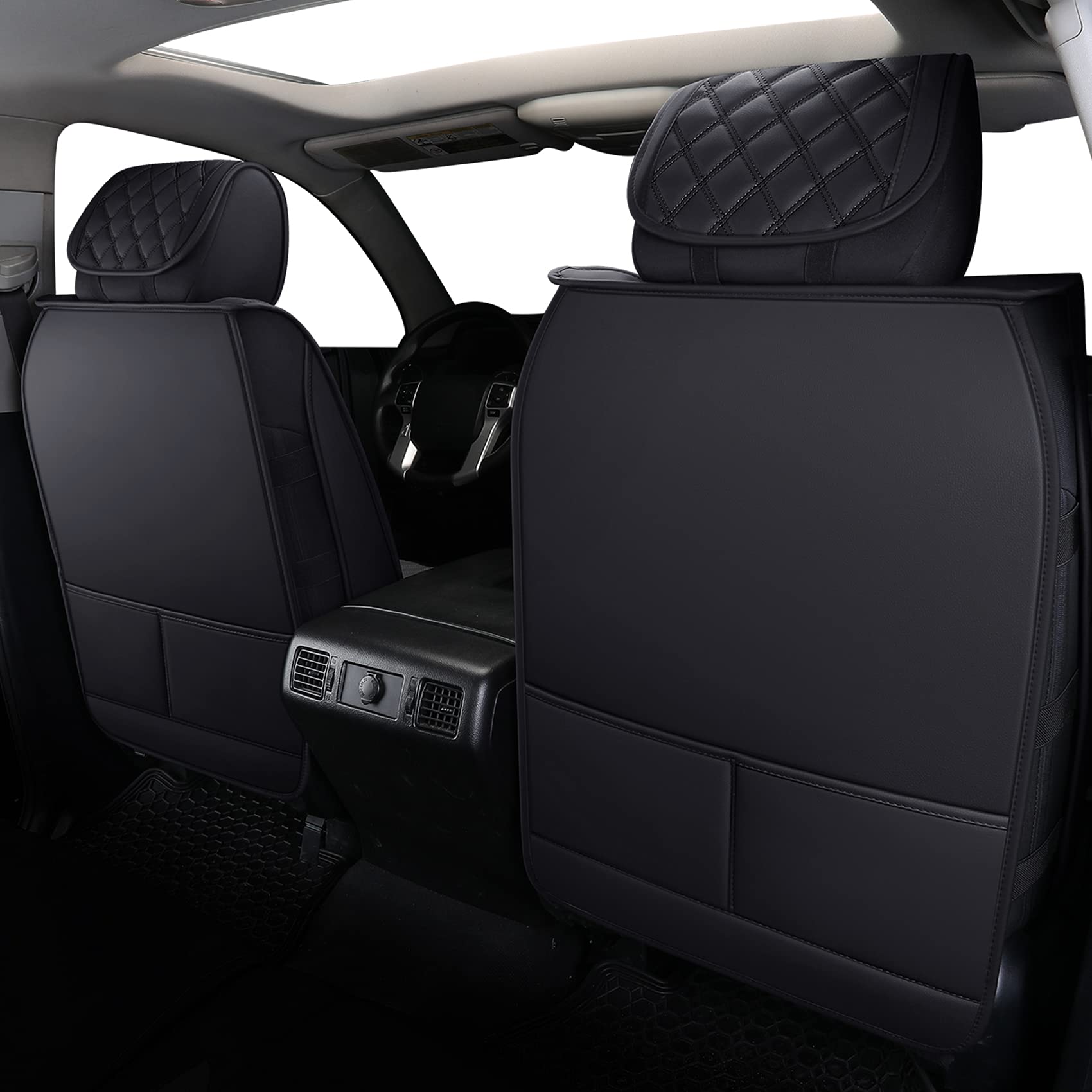 YIERTAI close-up of faux leather texture highlighting durability and easy cleaning