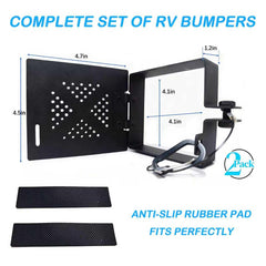 Yigottche installed on travel trailer bumper demonstrating secure storage benefit