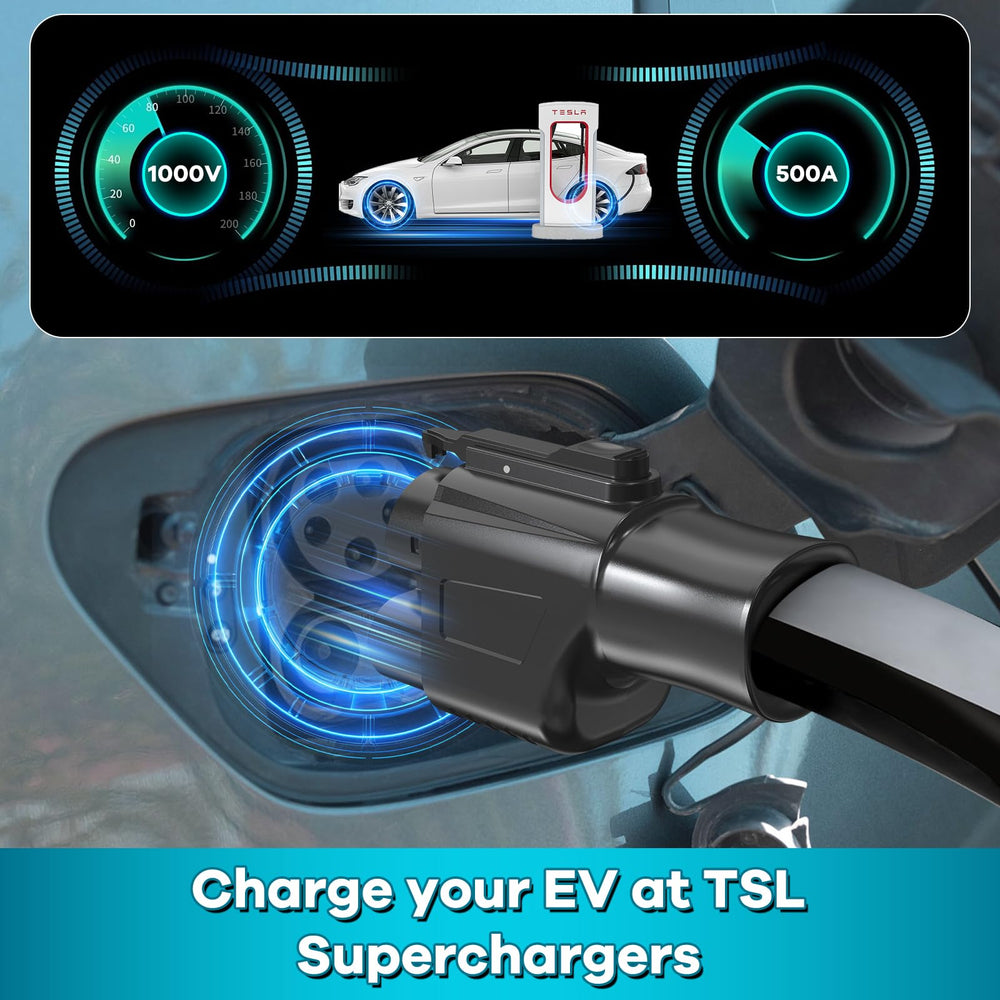 YIGPAIPO adapter attached to vehicle inlet showing fit and compatibility