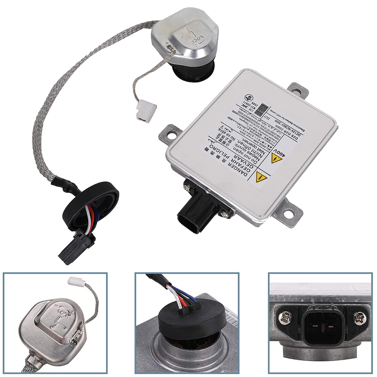 Yikesai ballast label closeup displaying part number and compatibility for accurate match
