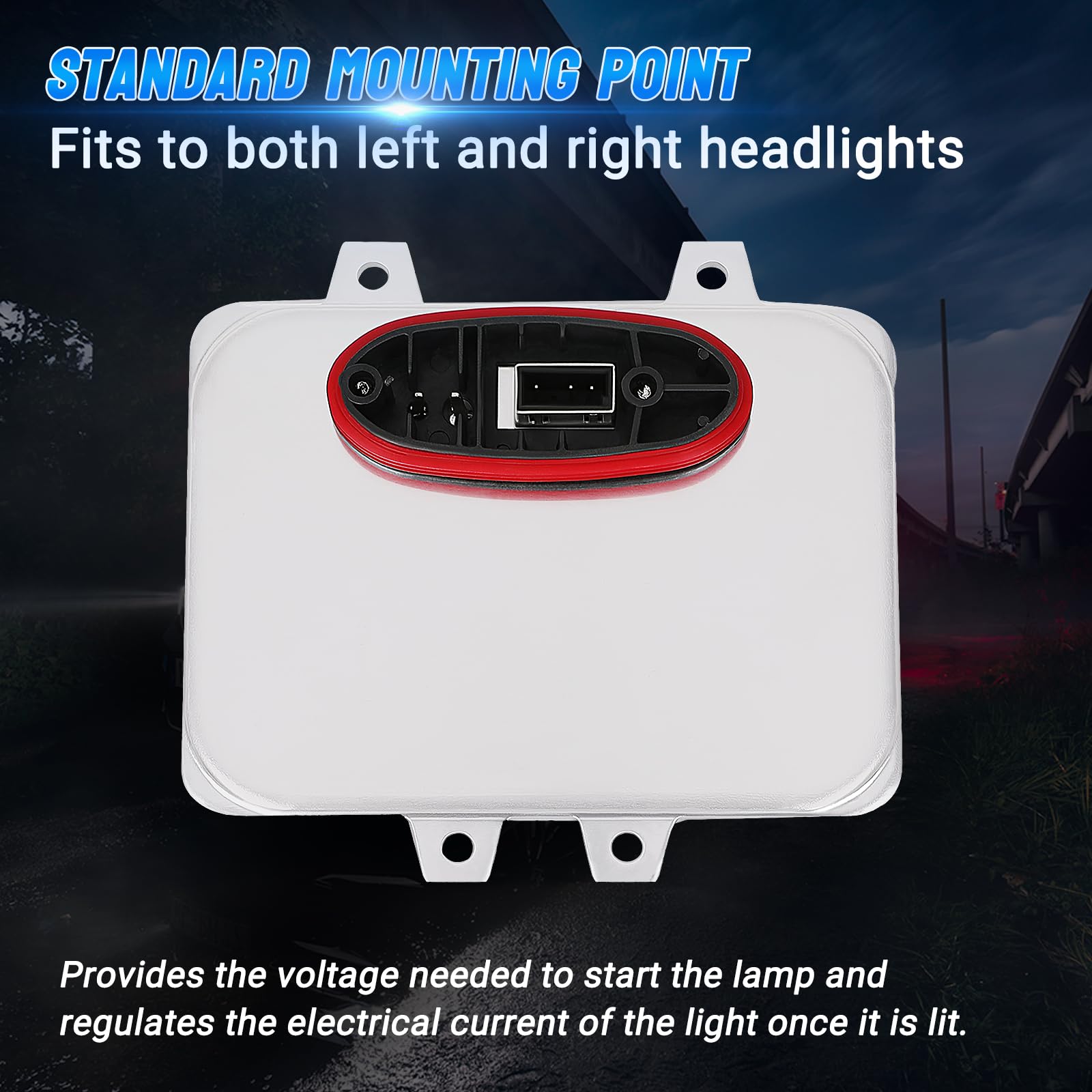 Yikesai ballast side profile highlighting compact design and heat dissipation benefits