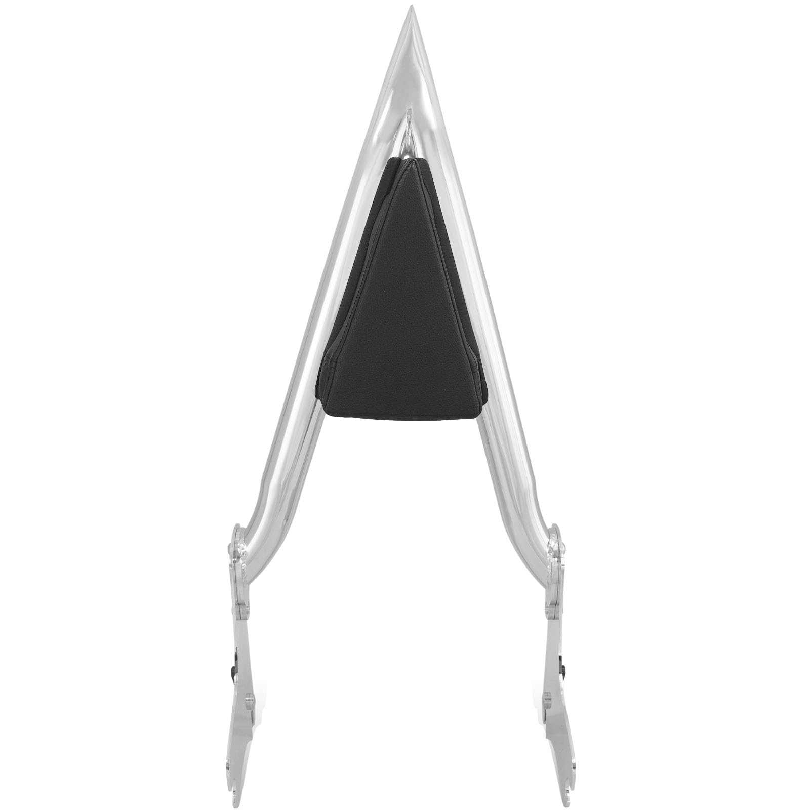 YikHouMall front view of sissy bar showing polished finish for improved style