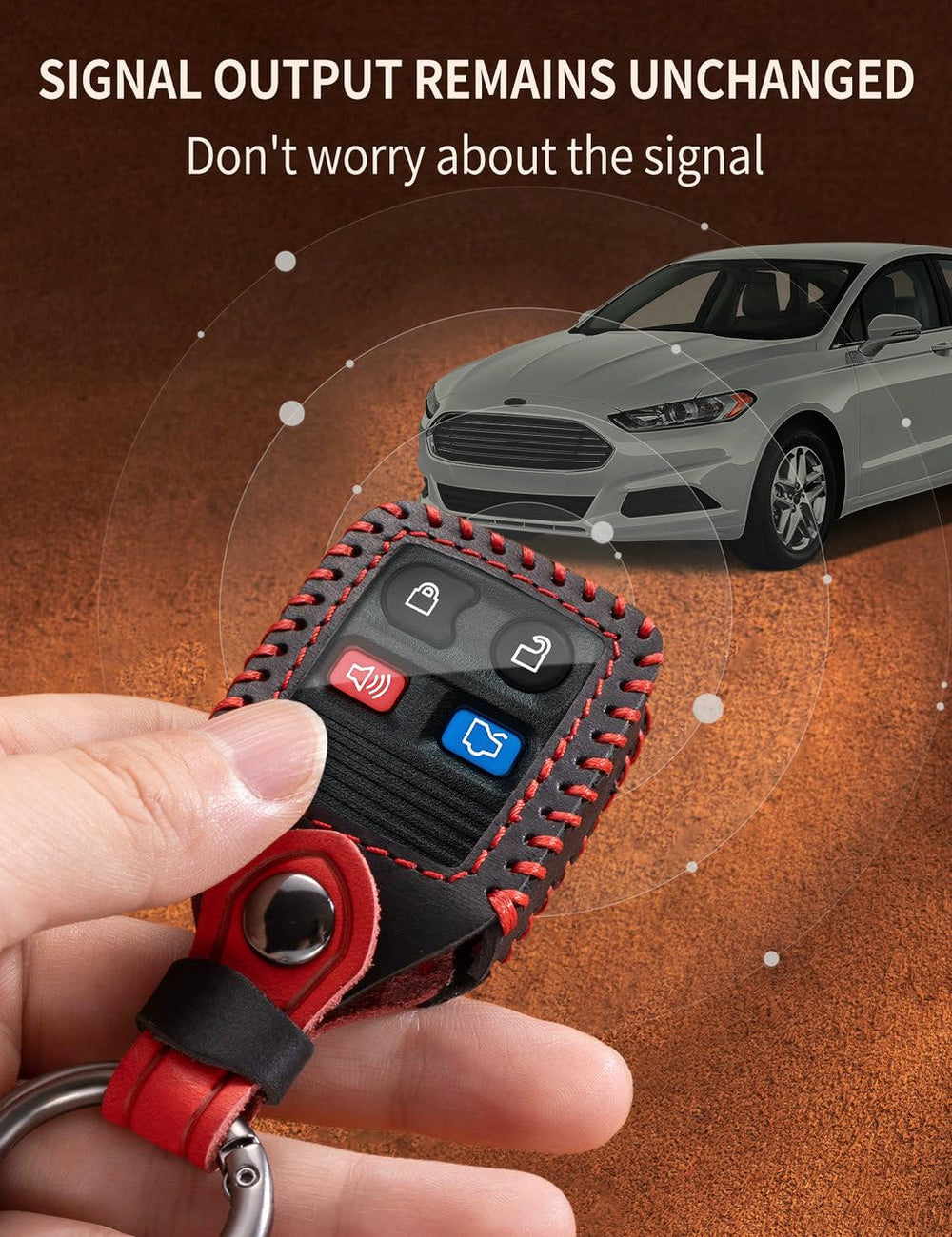 YINEOR key fob in ignition demonstrating usability and easy access benefit convenience