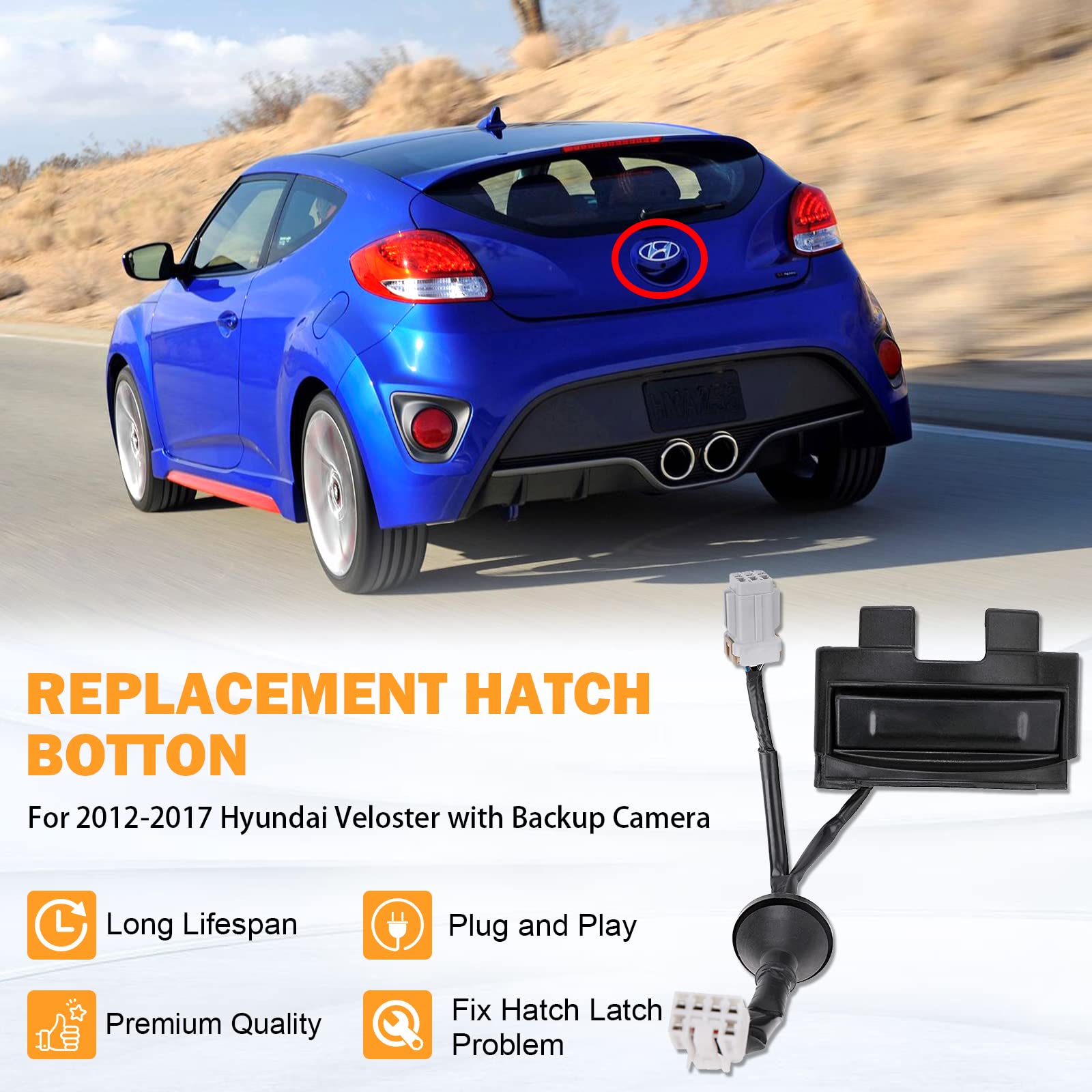 Yinlowa rear connector view, easy plug-in replacement benefit