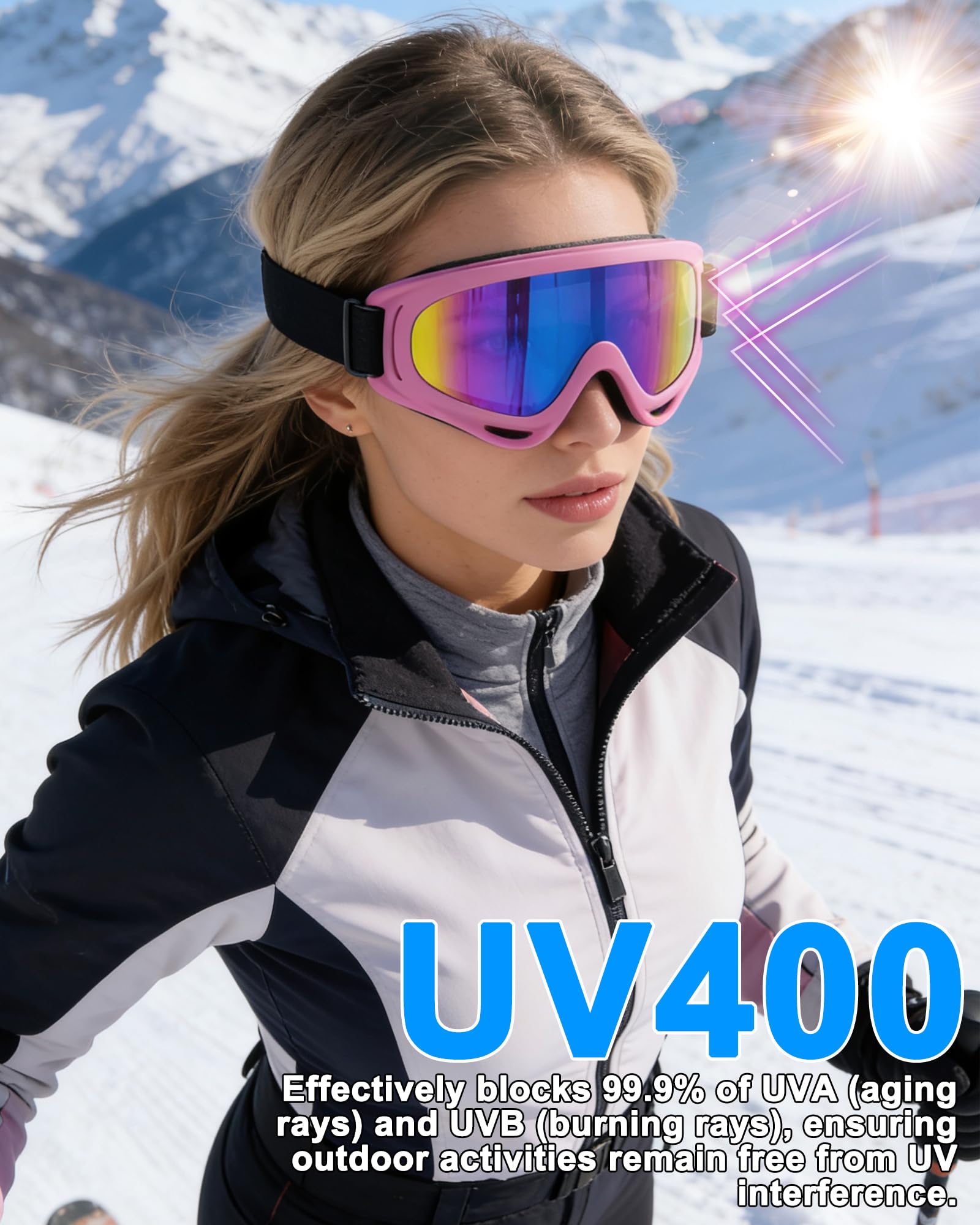 YISUGOOC close-up of HD polycarbonate lens, clarity and UV protection
