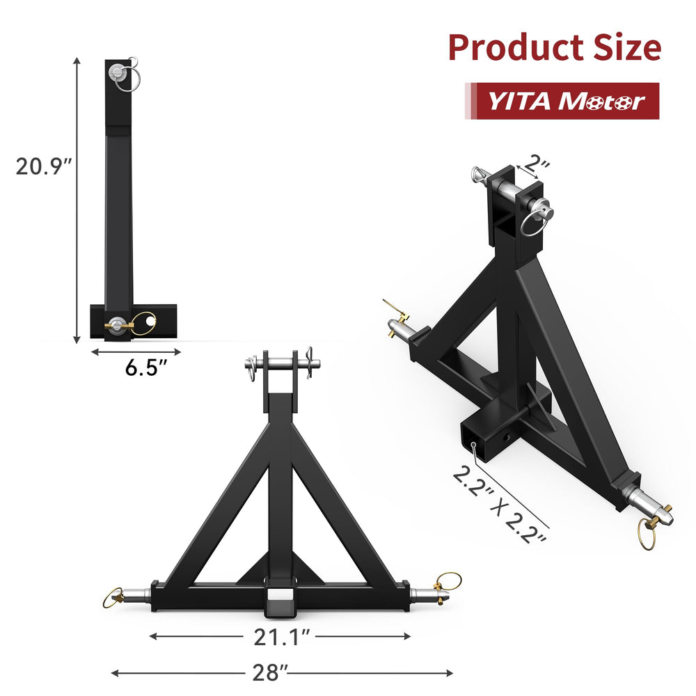 YITAMOTOR size comparison with ruler showing scale for fit verification
