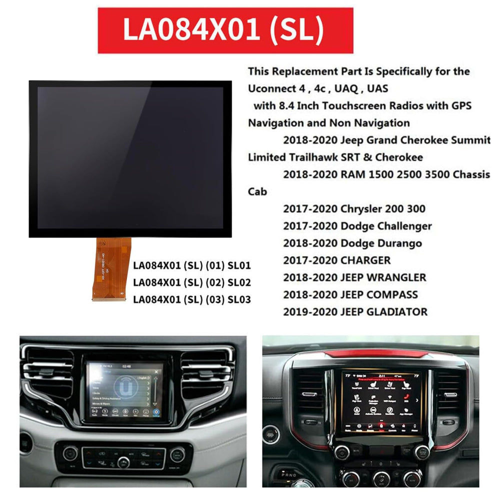 Yitrust screen mounted in vehicle dash demonstrating restored Uconnect usability