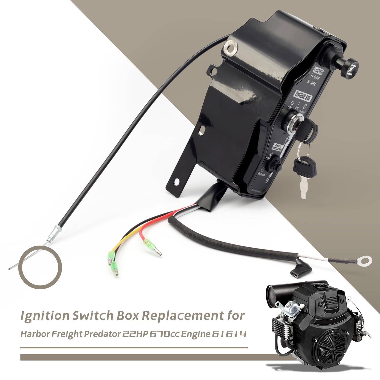 YIYANTO rear connector terminals view showing matched wiring layout for quick install