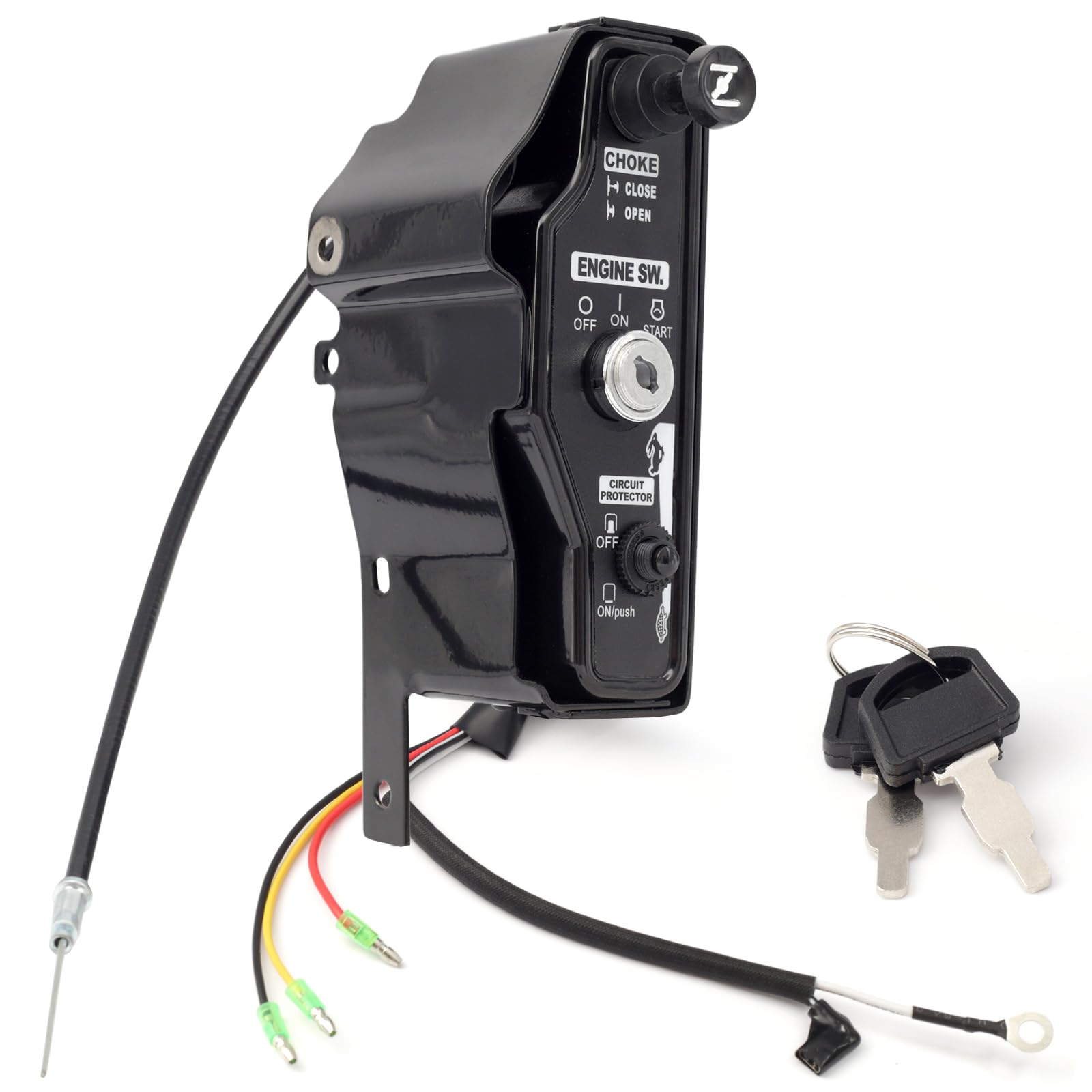 YIYANTO front panel ignition switch box showing clear key access and easy operation
