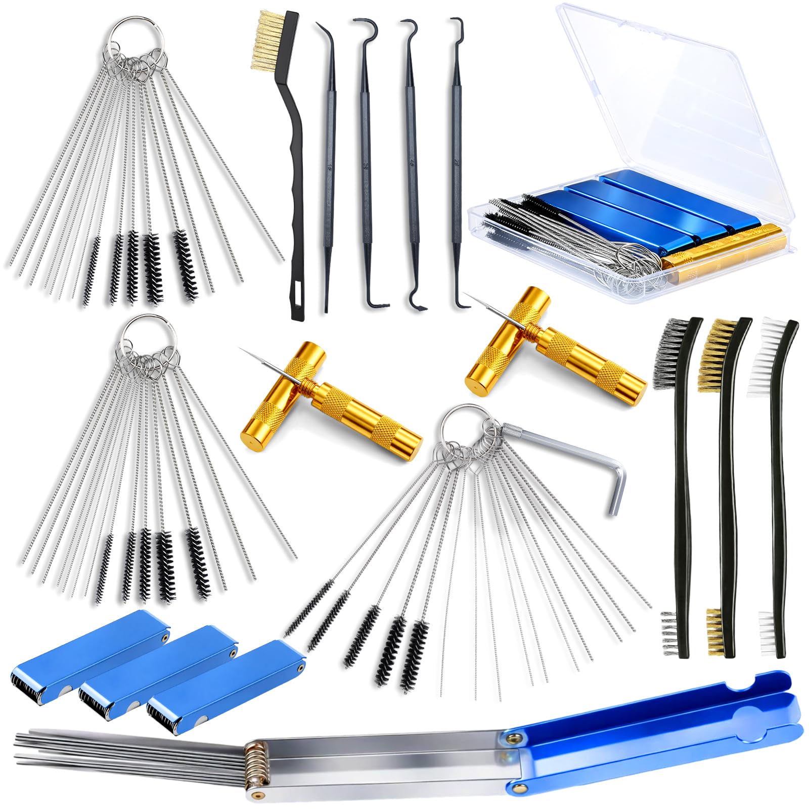 Yiyiring front packaging showing complete cleaner kit and compact case for portability