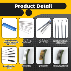 Yiyiring cleaning needles close-up showing precise tips for unclogging jets