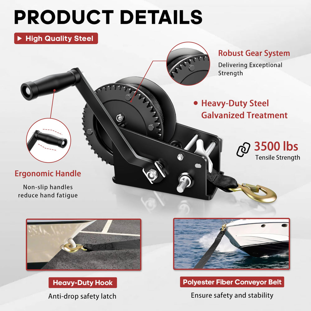 YIYITOOLS ergonomic curved crank handle close-up for comfortable, non-slip grip
