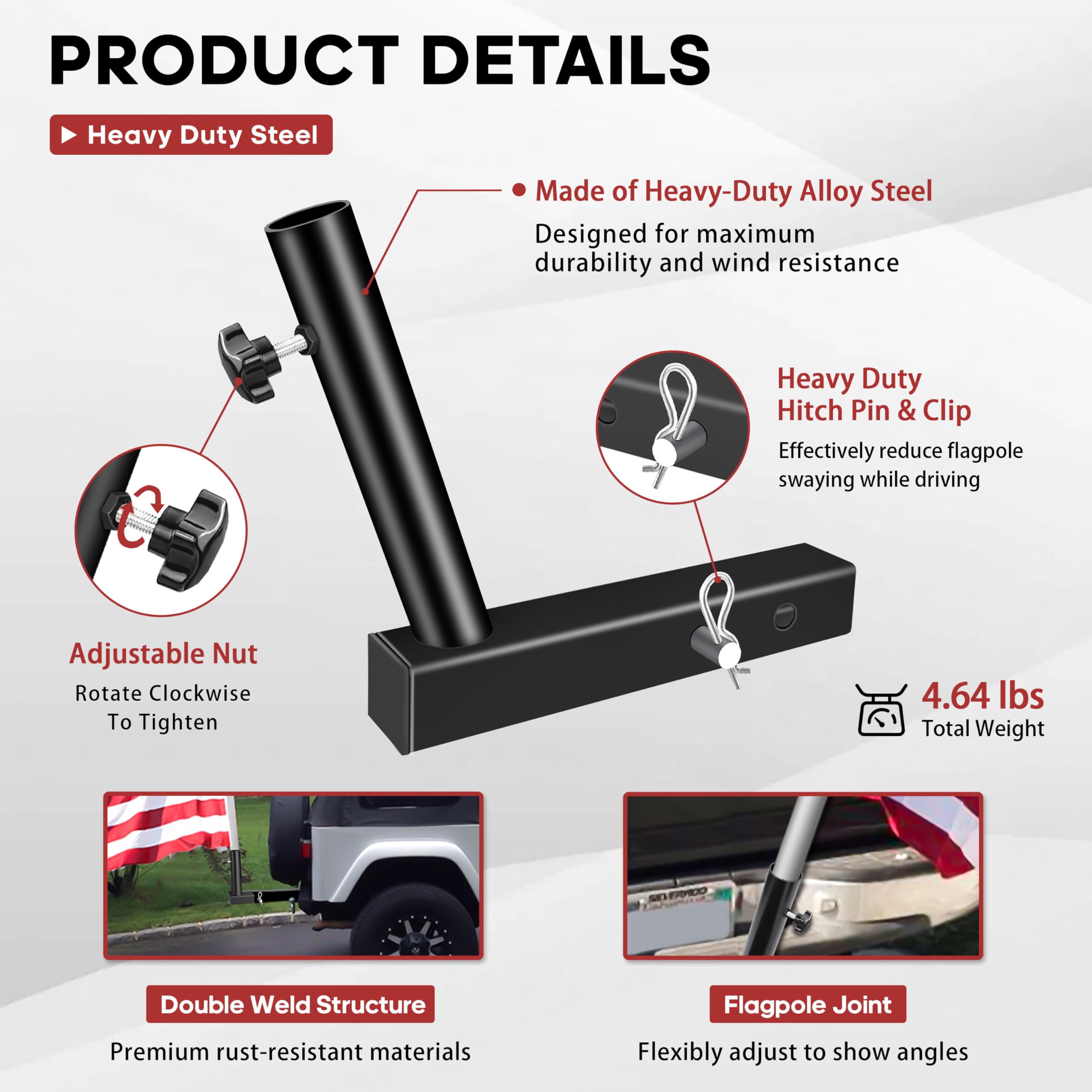 YIYITOOLS drain piston detail preventing water buildup and reducing rust benefit