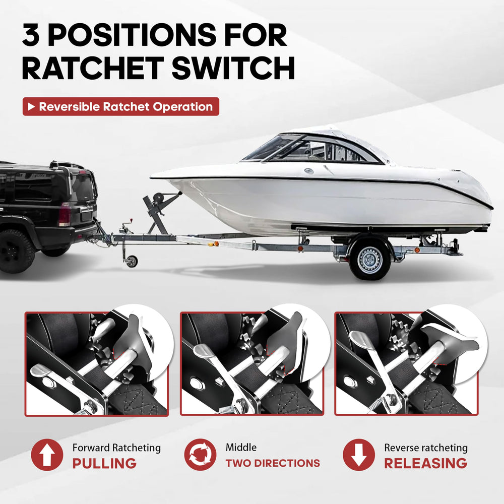 YIYITOOLS winch mounted on trailer frame illustrating easy bolt-on installation