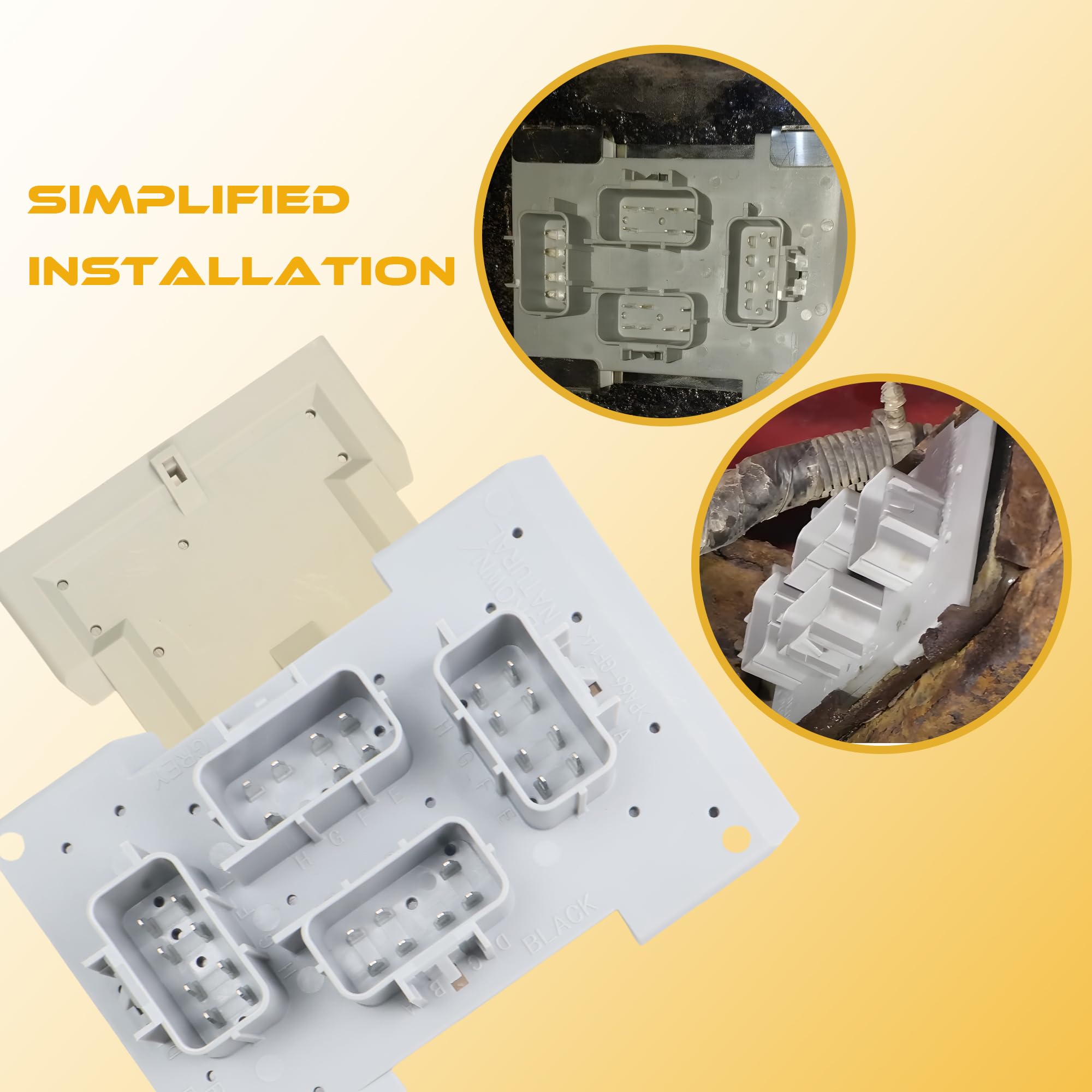 YIZHIHUA board installed in lamp housing illustrating straightforward repair benefit