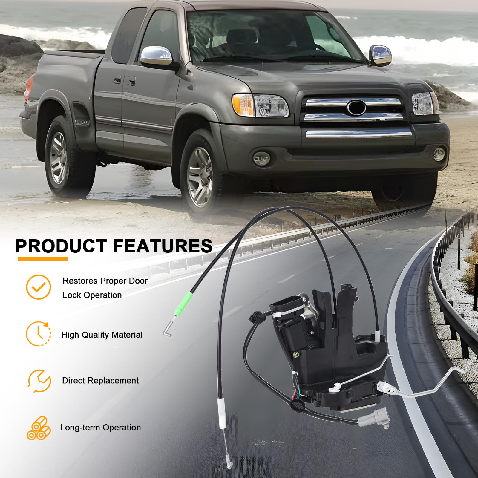 YIZHIHUA actuator installed on Tundra door illustrating correct fit and restored operation