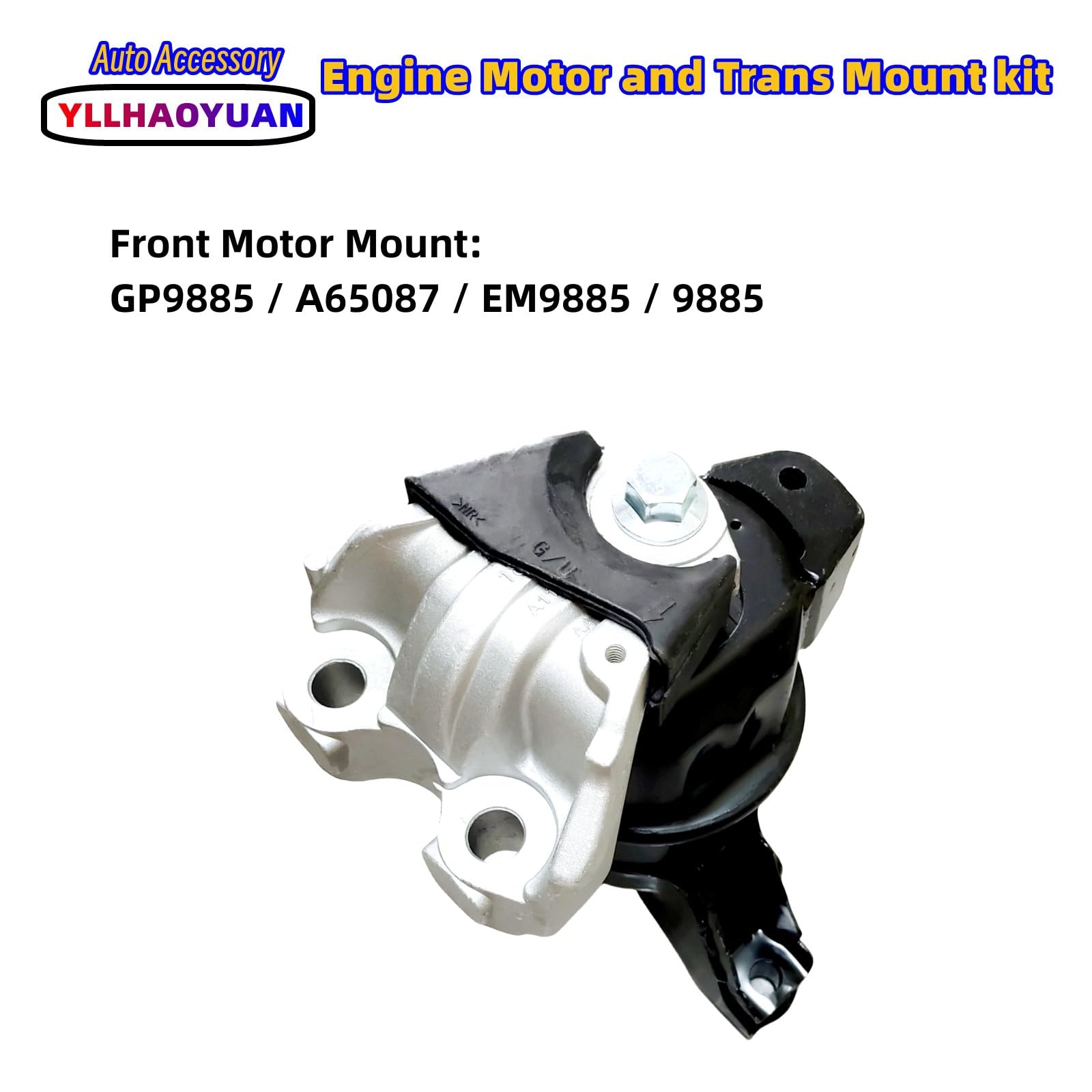 Yllhaoyuan complete mount set installed under hood of Civic reducing vibration