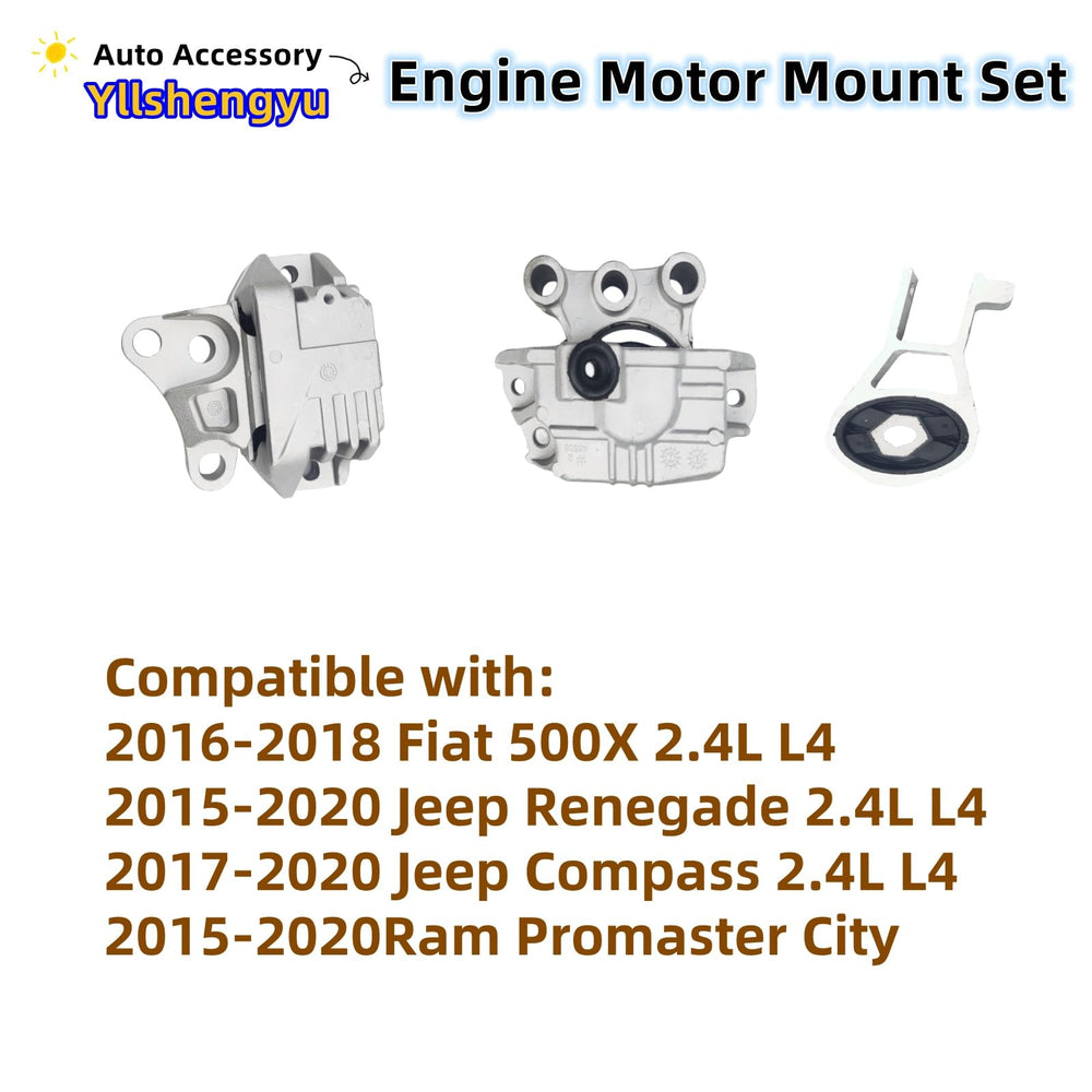 Yllshengyu hydraulic right motor mount close-up highlighting rubber piston for improved vibration absorption
