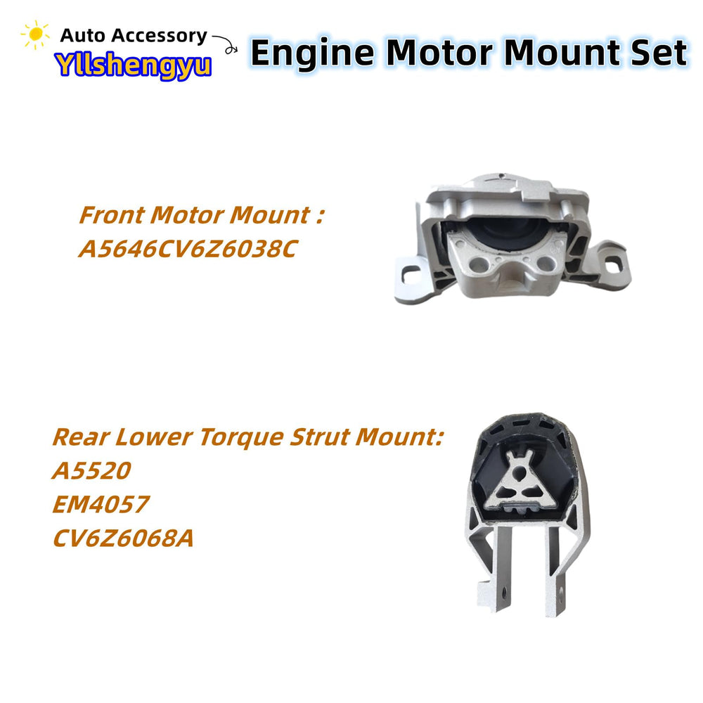 Yllshengyu three-piece mount kit overhead view for full replacement coverage