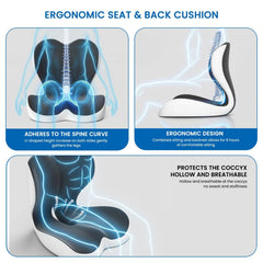 YLSCOO non-slip base underside securing cushion on seat for stability