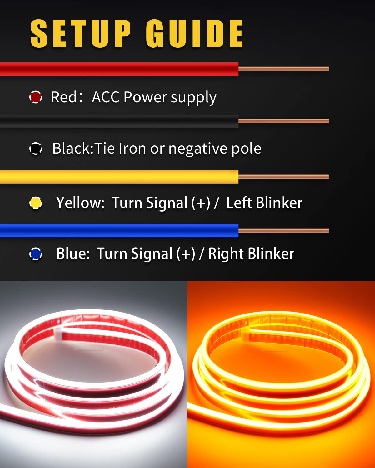 YM E-Bright strip beside ruler showing 70in length for fit planning