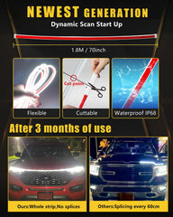YM E-Bright glowing amber sequential turn signal demonstrating clear signaling