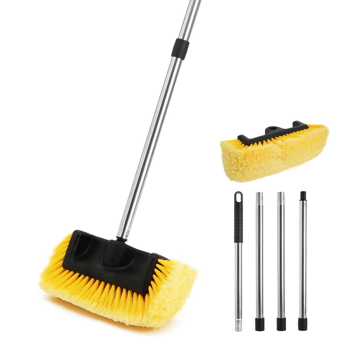 Yocada brush kit front view showing components and protective packaging for quick setup