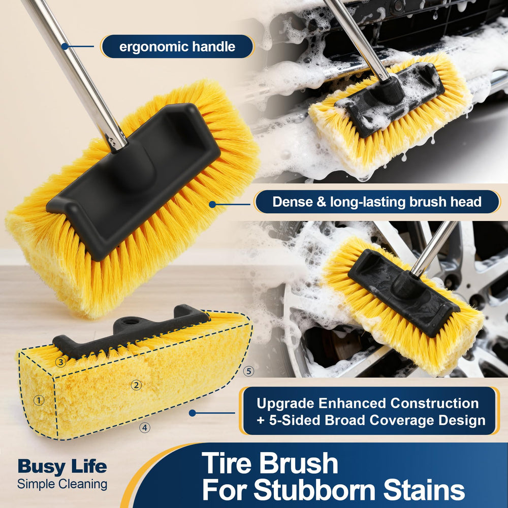 Yocada soft flocked bristles detail demonstrating gentle fibers to protect paint