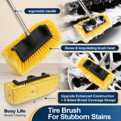 Yocada soft flocked bristles detail demonstrating gentle fibers to protect paint