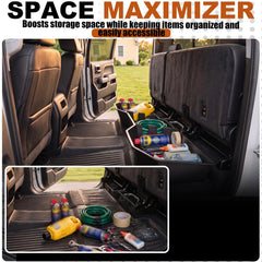 YoCenSe under-seat storage holding tools showing organized accessibility benefit
