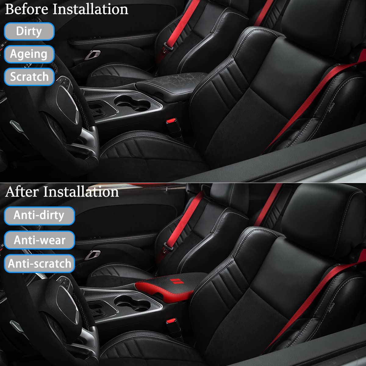 YOFAMO close-up carbon fiber texture highlighting scratch resistance