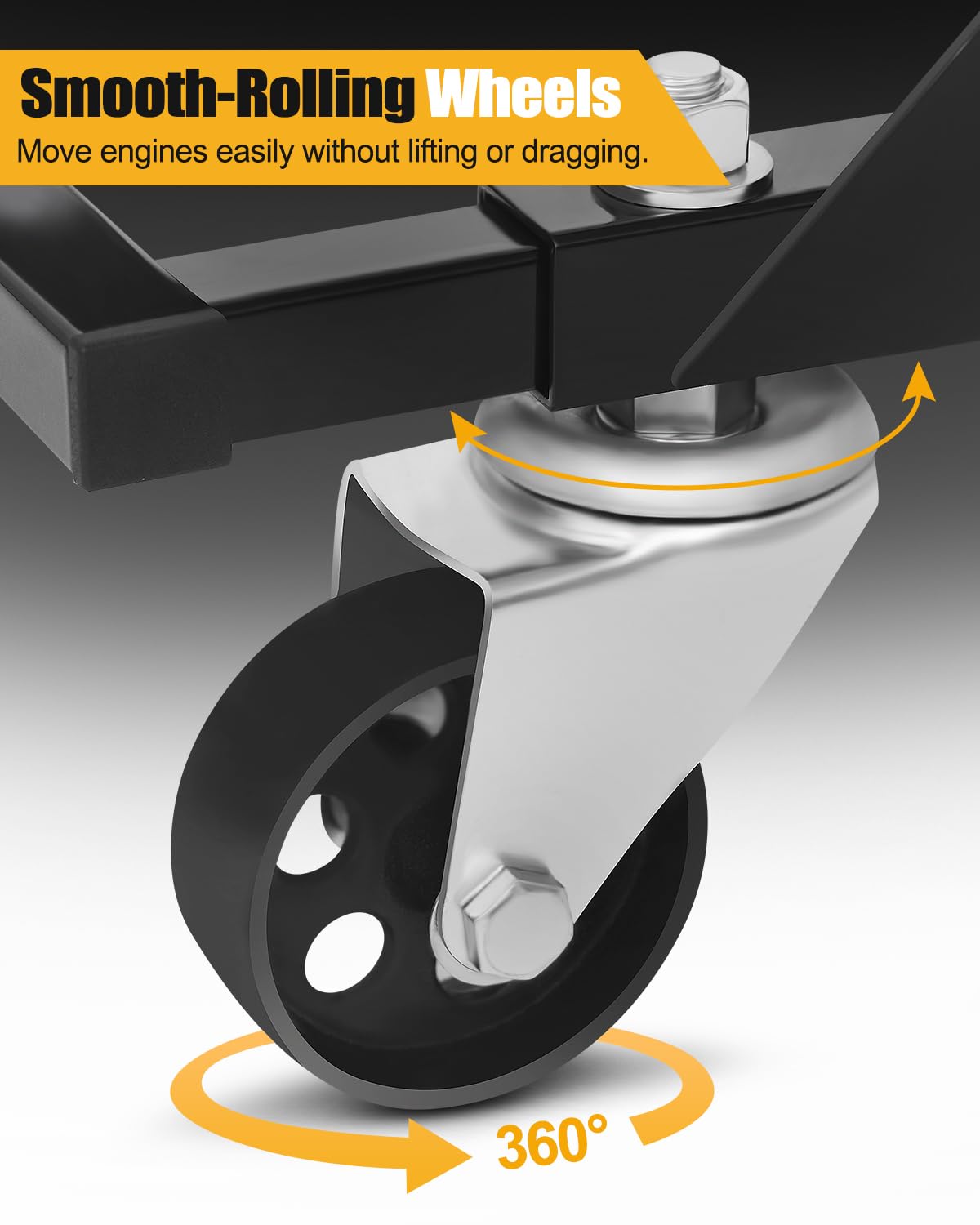 YOLANDO lifestyle garage setup showing ease of movement and storage benefit