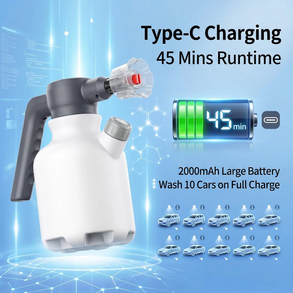 YoMeite misting nozzle watering plants with gentle, adjustable coverage