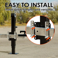 YOMILINK textured ergonomic handle close-up for easier cranking and control