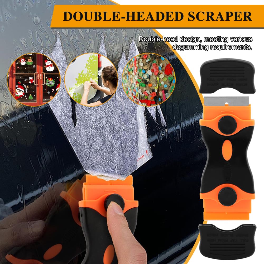 Yonderfume wheel in use removing a decal from car door, efficient residue lifting