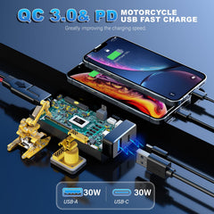 YONHAN voltmeter display clearly showing battery voltage and safety