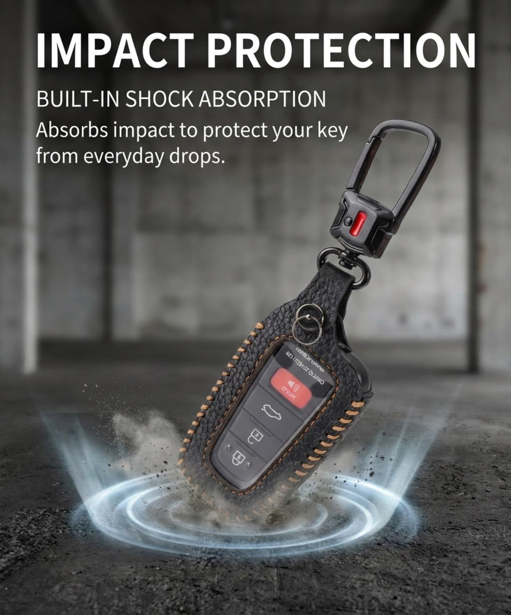 YONUFI clear TPU button detail revealing icons and maintaining easy access