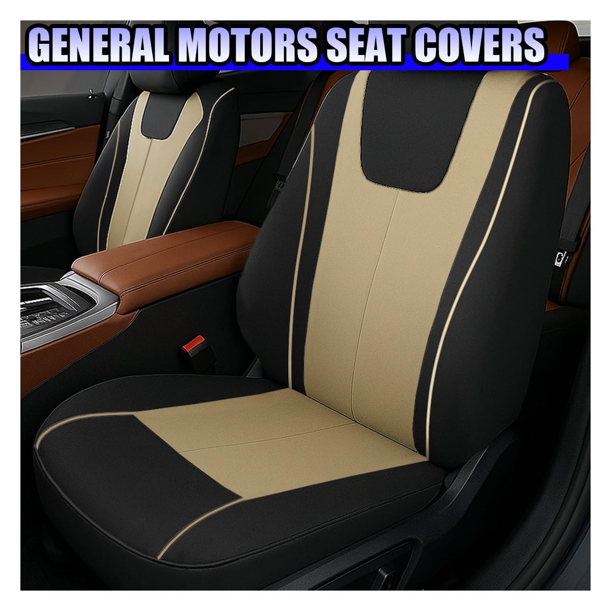 YoRise seat cover installed on front seat demonstrating fit and seat protection