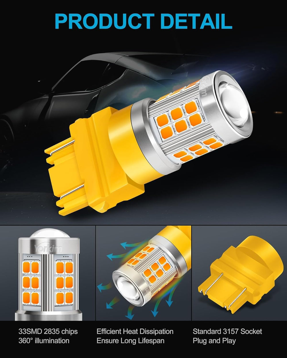 Yorkim aluminum body detail improving heat dissipation and durability