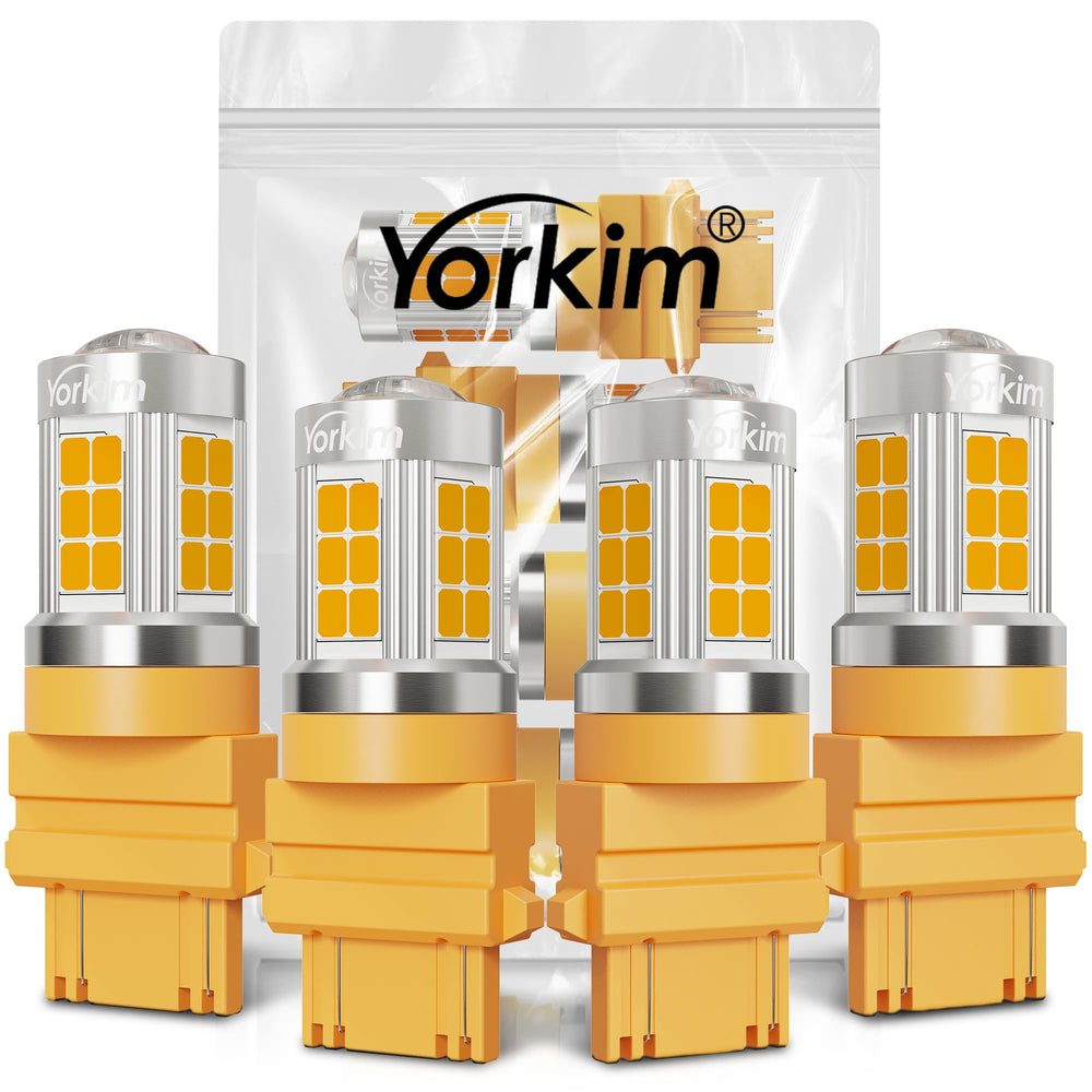 Yorkim 3157 front view pack of 4 showing bright amber signaling benefit