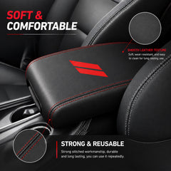 YOSRTER close-up red stitching detail enhancing sporty interior look
