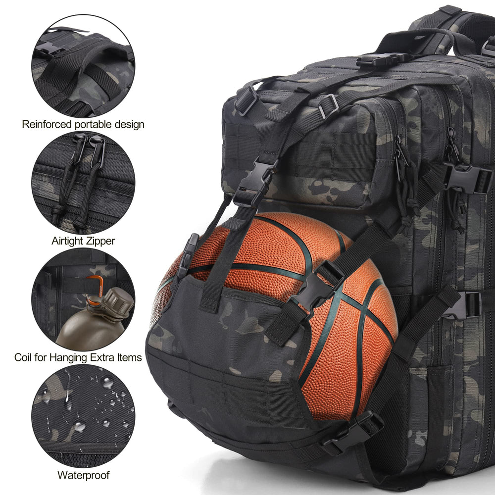 YOUNGOA internal zipper pouches and mesh pocket organized, efficient gear storage