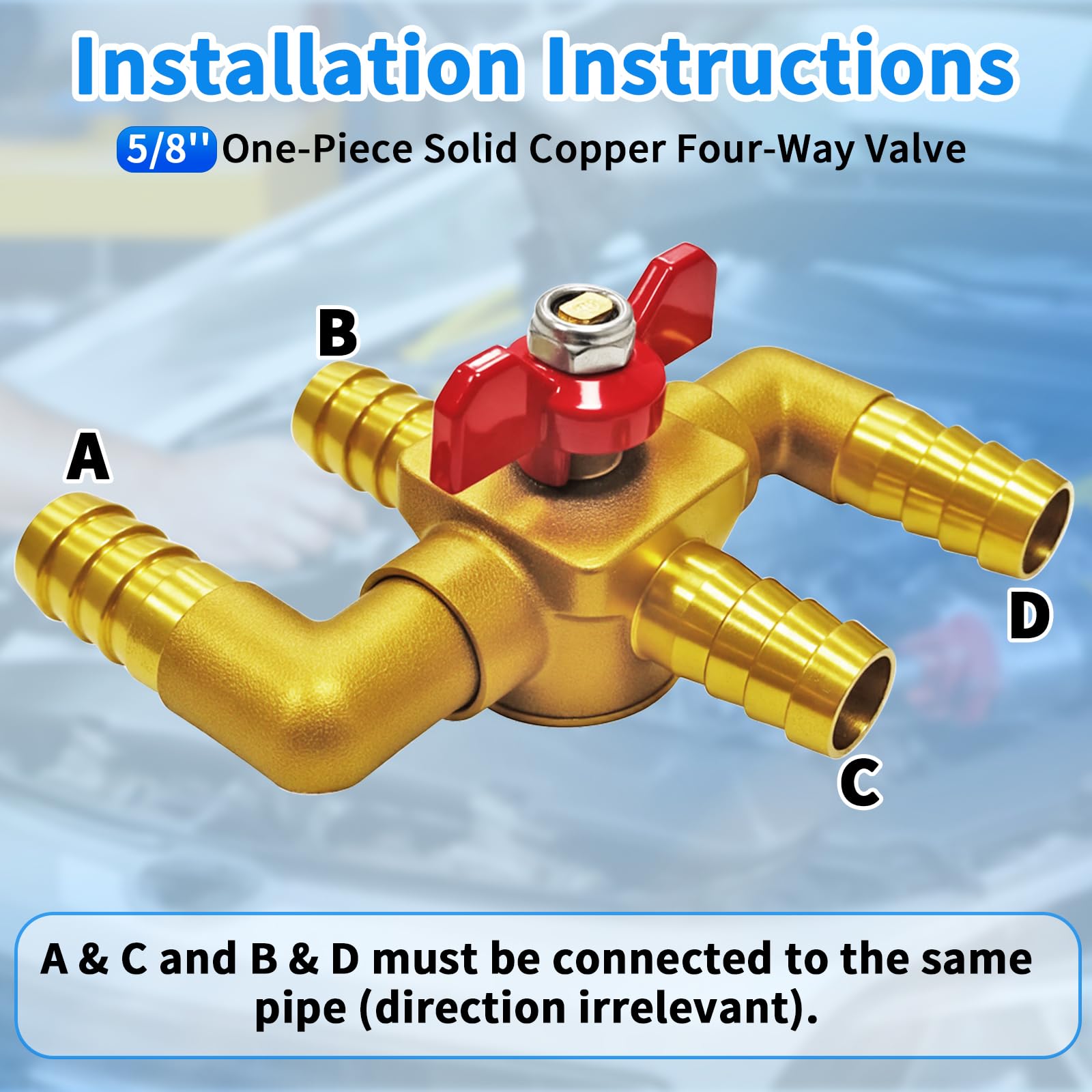 yourheey size comparison with 5/8" hose illustrating correct hose compatibility