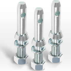 Yoursme front view of 3-pack draw pins showing packaging and three pins for easy replacement
