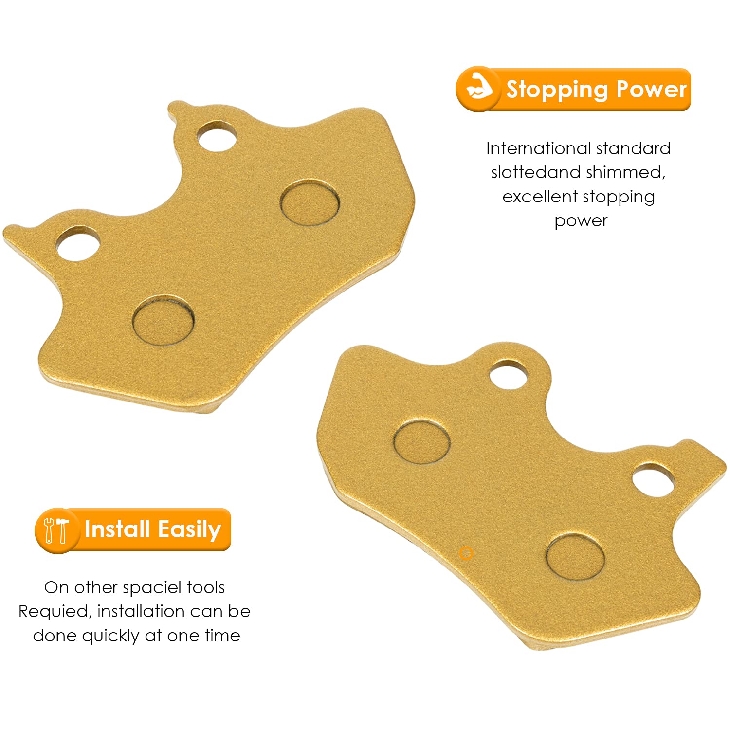 Yoursme front caliper with pads installed showing precise fit and quieter braking benefit