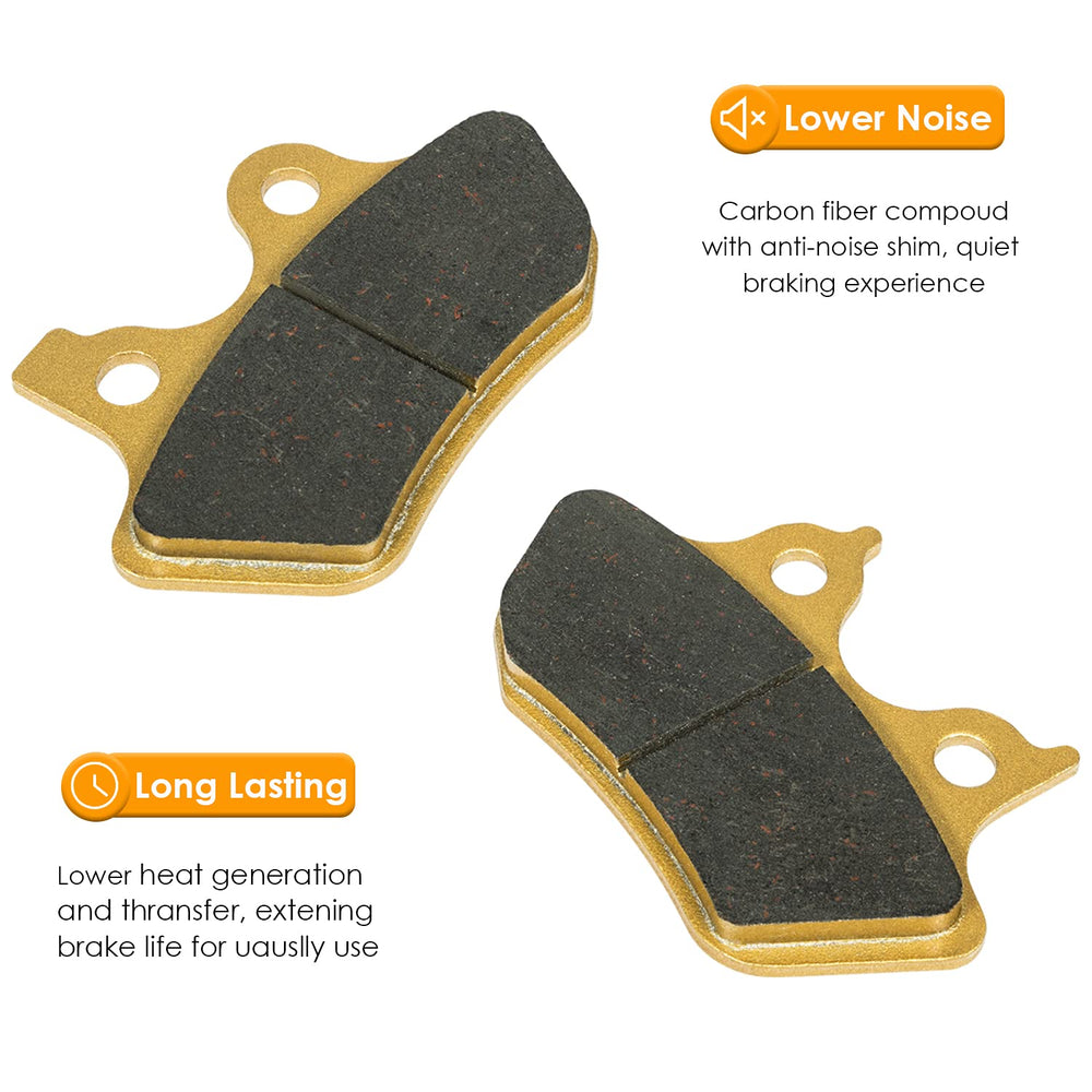Yoursme side view of pad thickness demonstrating long-lasting friction material